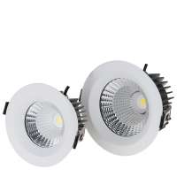 Top Quality 220V 230V 15W 18 30 W 45W Trimless IP65 Fully Recessed Diecast LED COB Ceiling Downlight Light