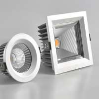 Outdoor Cheap 15W 20W Dimmable Square Housing Ceiling Recessed COB LED IP65 Downlight Waterproof Light