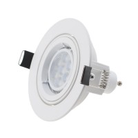 Round Recessed Ceiling LED Downlight Holder GU10 MR16 Halogen LED Spotlights Frame