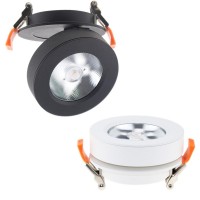 7watt Foldable Ceiling Hole 70mm 80mm COB Downlight 360 Degree Rotating LED Spot light Spotlight